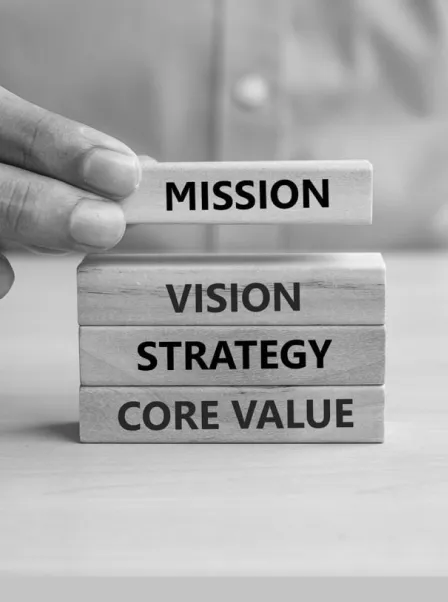 Mission and values blocks