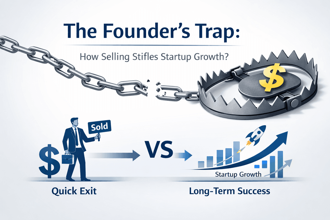 The Founder’s Trap: How Selling Stifles Startup Growth?